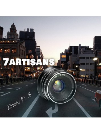 7artisans 25mm f/1.8 Lens for Canon EF-M (Black)