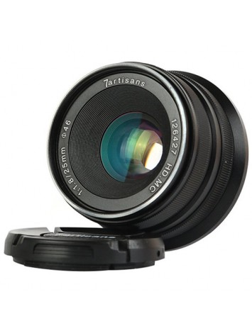 7artisans 25mm f/1.8 Lens for M43 Panasonic Olympus (Black)