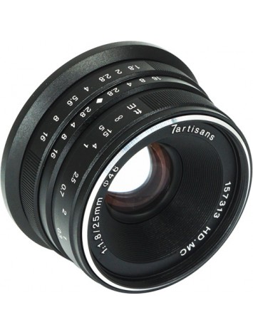 7artisans 25mm f/1.8 Lens for M43 Panasonic Olympus (Black)