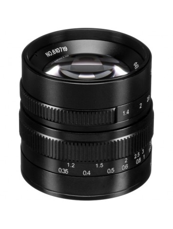 7artisans 55mm f1.4 Lens for M43 Panasonic Olympus (Black)