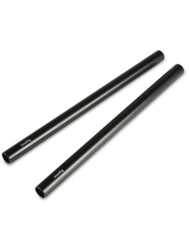 SmallRig 2pcs 15mm Black Aluminum Alloy Rod(M12-25cm) 10inch 1052